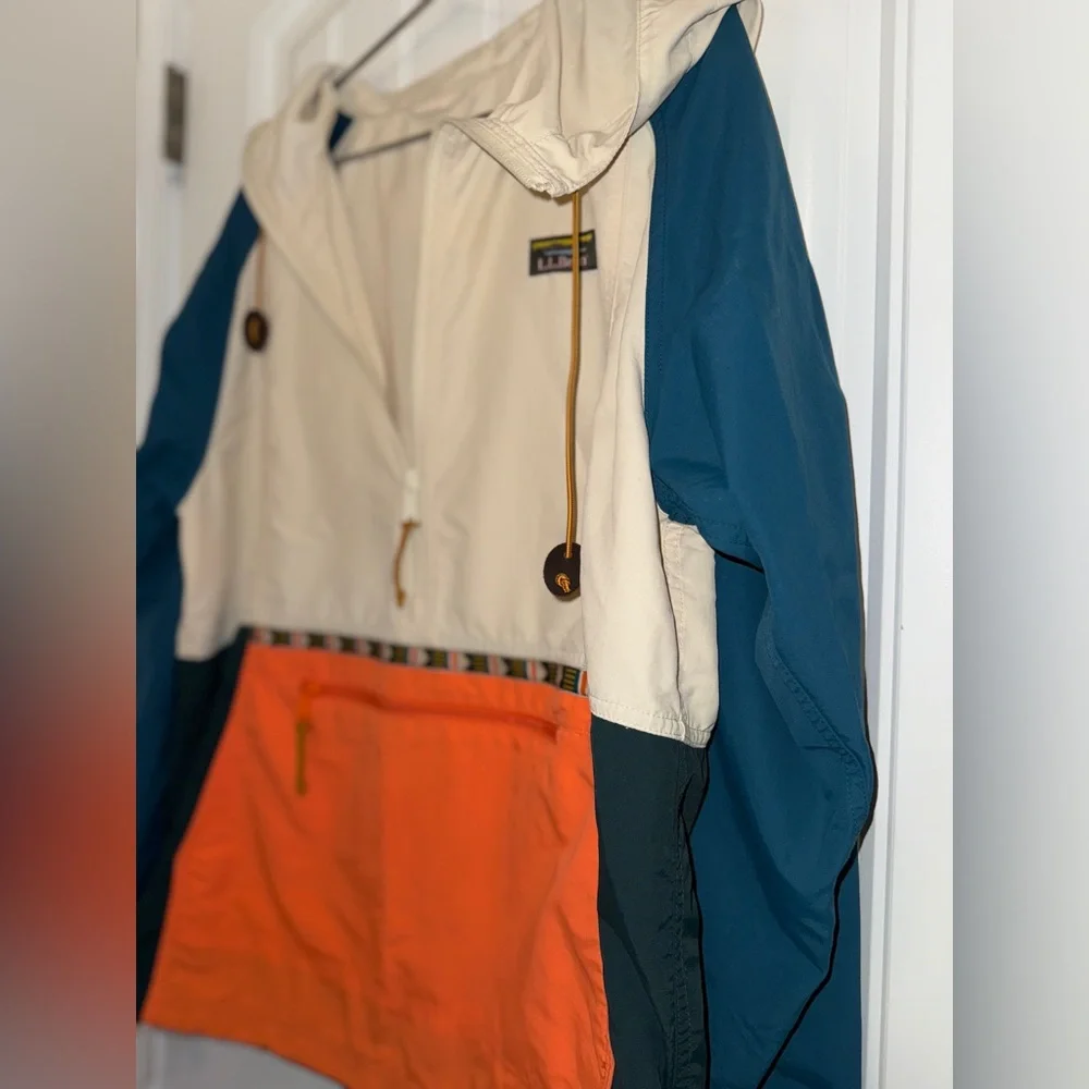 L.L. Bean Men's Mountain Classic Anorak Multi Color Size Medium - Picture 9 of 13